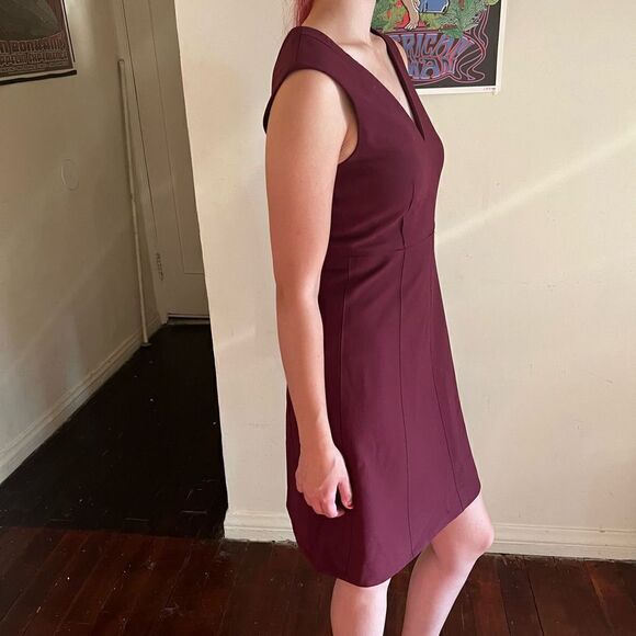 Elizabeth and James Charlie Bordeaux Burgundy Sleeveless Dress 0 XS $385 EUC - Picture 8 of 8